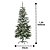 Árvore de Natal Pinheiro Nevado Decorado Pinhas Naturais 320 Galhos 1,20m - Bela Flor - Imagem 3