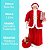 Mamãe Noel Decorativa Gigante 110cm Vestido Vermelho e Saco de Presentes Decorado - Bela Flor - Imagem 3