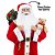 Papai Noel Decorativo Gigante 110cm Vermelho Tradicional Mini Urso Pelúcia e Saco de Presentes Decorado - Bela Flor - Imagem 7