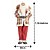 Papai Noel Decorativo Gigante 110cm Casaco Xadrez, Ski e Saco de Presentes Decorado - Bela Flor - Imagem 4