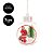 Jogo 2 Bolas de Natal Decoradas Papai Noel e Boneco de Neve 3D Transparente - Bela Flor - Imagem 6