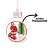Jogo 2 Bolas de Natal Decoradas Papai Noel e Boneco de Neve 3D Transparente - Bela Flor - Imagem 7