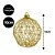Jogo 3 Bolas Natal Trançado Luxo Dourado Glitter e Lantejoula 10cm - Bela Flor - Imagem 3