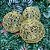 Jogo 3 Bolas Natal Trançado Luxo Dourado Glitter e Lantejoula 10cm - Bela Flor - Imagem 5