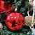 Jogo 2 Bolas Natal Gigante Vermelho Lisa 15cm - Bela Flor - Imagem 4