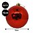 Jogo 4 Bolas Natal Gigante Vermelho Lisa 15cm - Bela Flor - Imagem 3