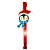 Gancho Suporte Para Guirlanda Encaixe Porta Metal Pinguim Natal 37cm - Master Christmas - Imagem 4