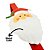 Gancho Suporte Para Guirlanda Encaixe Porta Metal Rosto Papai Noel 37cm - Master Christmas - Imagem 7
