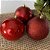Jogo 6 Bolas Natal Vermelho Mistas Glitter, Fosca e Lisa Grande 12cm - Bela Flor - Imagem 2