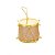 Kit Mini Tambor Iluminado LED Color Rosê Gold e Dourado 5cm 3 Unidades - Bela Flor - Imagem 8