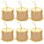 Kit Mini Tambor Iluminado LED Color Rosê Gold e Dourado 5cm 6 Unidades - Bela Flor - Imagem 7