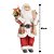 Papai Noel Decorativo Casaco Xadrez Ski e Saco de Presentes 45cm - Bela Flor - Imagem 4