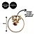 Kit 4 Pingentes Argola Natal Rena Metal Rosê Gold 4cm - Bela Flor - Imagem 3