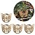 Kit 4 Pingentes Argola Natal Borboleta Metal Rosê Gold 4cm - Bela Flor - Imagem 1