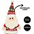 Kit 3 Papai Noel Pelúcia Pendente 30cm Gorro Crochê Plus - Master Christmas - Imagem 3