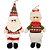 Jogo Papai Noel e Mamãe Noel Pelúcia Pendente 30cm Gorro Crochê Plus - Master Christmas - Imagem 1