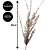 Jogo 2 Galhos Decorativo Natal Alecrim Glitter Champanhe Luxo 57cm - Bela Flor - Imagem 3