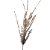 Jogo 2 Galhos Decorativo Natal Alecrim Glitter Champanhe Luxo 57cm - Bela Flor - Imagem 4