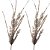 Jogo 2 Galhos Decorativo Natal Alecrim Glitter Champanhe Luxo 57cm - Bela Flor - Imagem 1