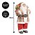 Jogo Papai Noel Decor Casaco Xadrez Em pé e Sentado Saco de Presentes e Ski 60cm e 45cm - Bela Flor - Imagem 5