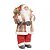 Papai Noel Decorativo Casaco Xadrez com Saco de Presentes e Ski 60cm - Bela Flor - Imagem 1
