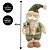 Jogo Papai Noel e Boneco de Neve Decor Pelúcia Luxo Crochê Creme e Verde  - Bela Flor - Imagem 7
