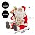 Papai Noel Decorativo Sentado Casaco Vermelho Saco de Presentes e Ski 45cm - Bela Flor - Imagem 4