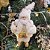 Jogo 2 Papai Noel Mini Branco e Dourado Luxo 20cm - Art Christmas - Imagem 2