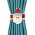 Prendedor de Cortina Papai Noel Pelúcia Prime Vermelho e Branco Renda Bege - Master Christmas - Imagem 5