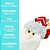Prendedor de Cortina Papai Noel Pelúcia Prime Vermelho e Branco Renda Bege - Master Christmas - Imagem 4
