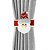 Prendedor de Cortina Papai Noel Pelúcia Prime Vermelho e Branco Renda Bege - Master Christmas - Imagem 2