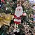 Kit 3 Papai Noel Pelúcia Pendente Perna Algodão 38cm - Master Chirtmas - Imagem 2