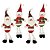 Kit Papai Noel e Boneco de Neve Pelúcia Pendente Perna Algodão 38cm 4 Peças - Master Chirtmas - Imagem 1