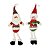 Kit Papai Noel e Boneco de Neve Pelúcia Pendente Perna Algodão 38cm 4 Peças - Master Chirtmas - Imagem 5
