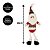 Kit Papai Noel e Boneco de Neve Pelúcia Pendente Perna Algodão 38cm 4 Peças - Master Chirtmas - Imagem 3