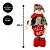 Boneco de Neve Decorativo com Saco Porta Objetos Feliz Natal Verde e Vermelho 40cm - Master Christmas - Imagem 3
