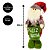 Papai Noel Decorativo com Saco Porta Objetos Feliz Natal Verde e Vermelho 40cm - Master Christmas - Imagem 4