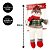 Jogo Papai Noel e Boneco de Neve Pelúcia Sentado na Gangorra Madeira Rústica e Placa Feliz Natal 43cm - Master Christmas - Imagem 4