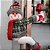 Boneco de Neve Decor Prendedor Velcro Pelúcia Prime Vinho e Cinza 37cm - Master Christmas - Imagem 4