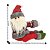 Papai Noel Decor Prendedor Velcro Pelúcia Prime Vinho e Cinza 37cm - Master Christmas - Imagem 3