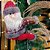 Papai Noel Decor Prendedor Velcro Pelúcia Prime Vinho e Cinza 37cm - Master Christmas - Imagem 2