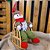 Jogo Papai Noel e Boneco de Neve Decor Pelúcia Xadrez na Cadeira de Balanço 28cm - Master Christmas - Imagem 4