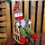 Boneco de Neve Decor Pelúcia Xadrez Vermelho e Verde na Cadeira de Balanço 28cm - Master Christmas - Imagem 5