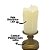 Jogo 2 Velas Eletrônica LED Castiçal Bronze 17cm e 13cm Efeito Moving - Bela Flor - Imagem 8