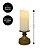 Jogo 2 Velas Eletrônica LED Castiçal Ouro Envelhecido 17cm Efeito Moving - Bela Flor - Imagem 4