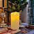 Jogo 2 Velas Eletrônica LED Efeito Moving Realista 14cm x 7,5cm - Bela Flor - Imagem 2