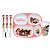 Kit Refeição Infantil Princesas Disney 5 Peças Prato Divisória, Copo e Talheres Inox - Tuut - Imagem 1