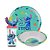 Kit Refeição Infantil Melamina Stitch Disney 3 Peças Incluso Copo Com Canudo 3D - Tuut - Imagem 1