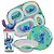 Jogo Refeição Infantil Melamina Stitch Disney 4 Peças Incluso Copo 3D - Tuut - Imagem 1