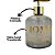 Porta Sabonete Líquido Vidro Sweet Home Fumê e Dourado 350ml - Yazi - Imagem 3